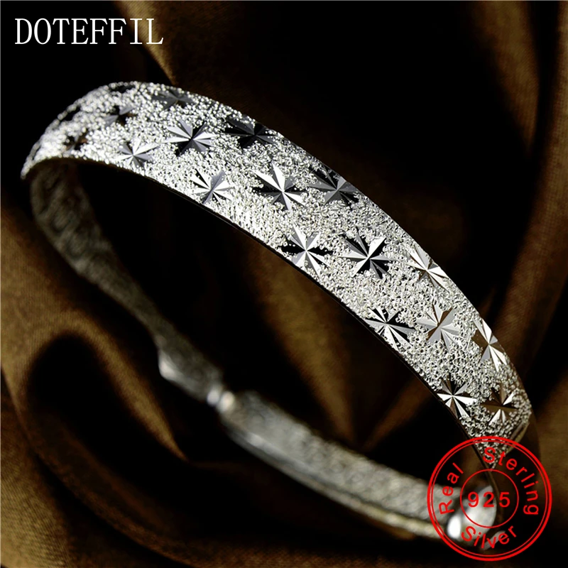 Полностью серебряный браслет браслеты для женщин и мужчин модное очаровательное