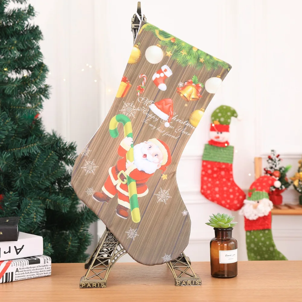 2018 горячие рождественские чулки украшения камина принадлежности подвески для