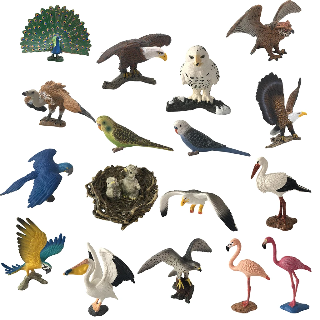 Фигурки птиц Имитационные фигурки модель животных игрушки для домашнего декора