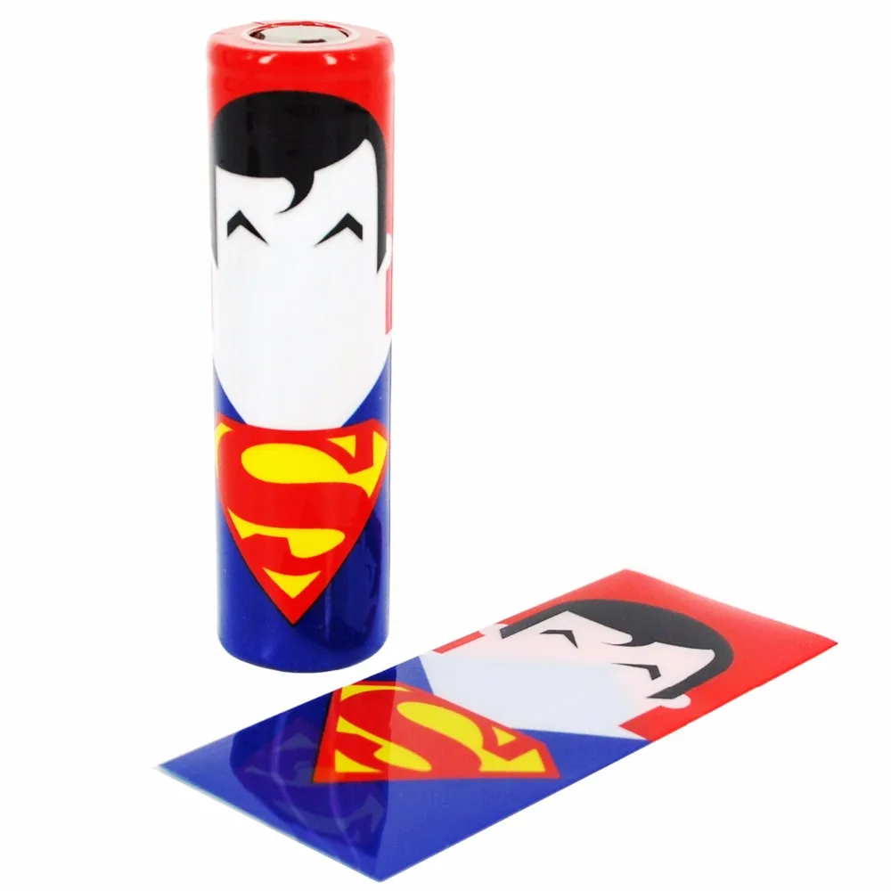 E XY 10 шт. 18650 батарея Super Hero серия защищенная обертка аксессуары для электронных
