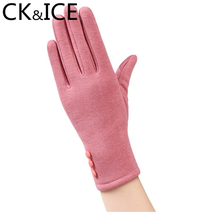 CK &amp ICE классические женские Теплые наручные перчатки с сенсорным экраном зимние