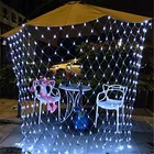 Светодиодная гирлянда, 1,5x1,5 м, 96LED, звездная световая струна, уличная, водонепроницаемая, для рождества, праздника, свадьбы, вечеринки