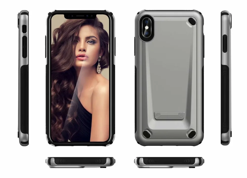 COOKZU For iPhone X Mechanic Phone Cases for Apple XS Max Case Hard PC &amp TPU Hybrid Anti-knock Back Cover 7 |