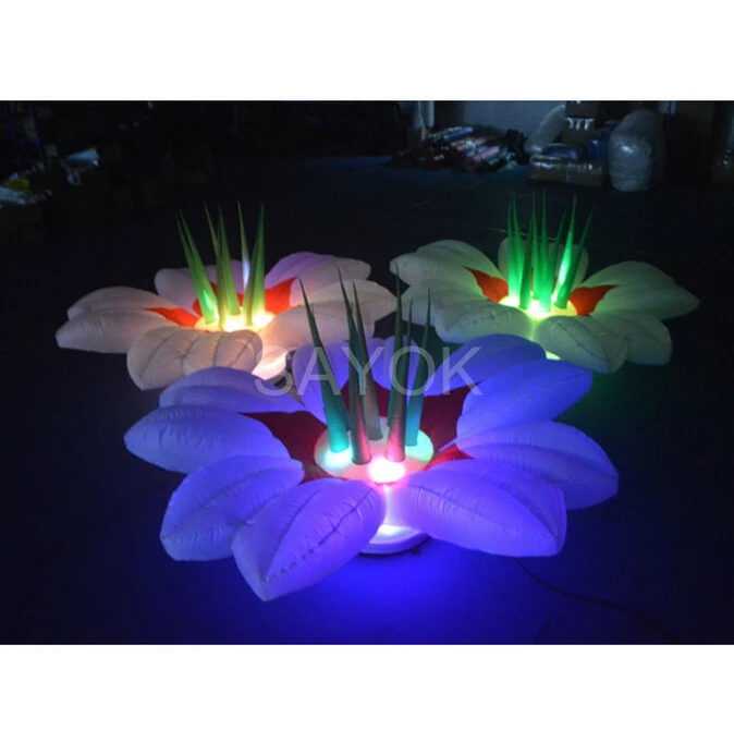 Надувной цветок со светодиодным светильником м (5 футов) надувной для свадебной