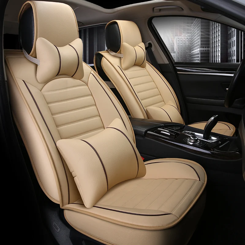 

WLMWL Universal Leather Car seat cover for Renault all models logan scenic fluence duster megane captur laguna kadjar