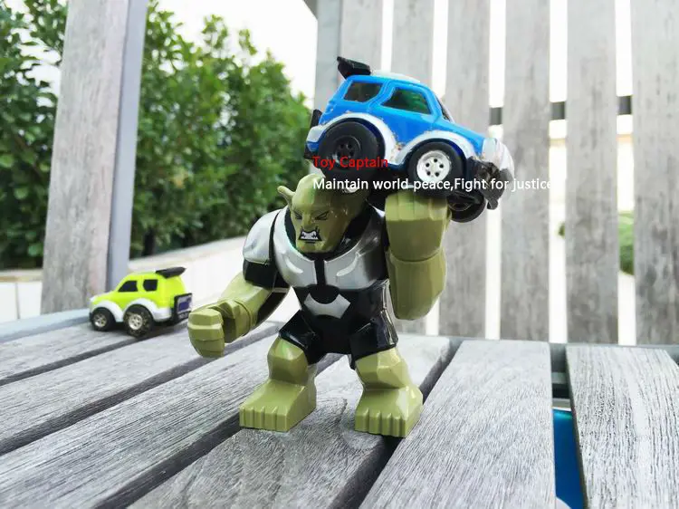 Decool Супер Герои Мстители черный зеленый Биг Гоблин миньфиг Халк Сборка DIY модель