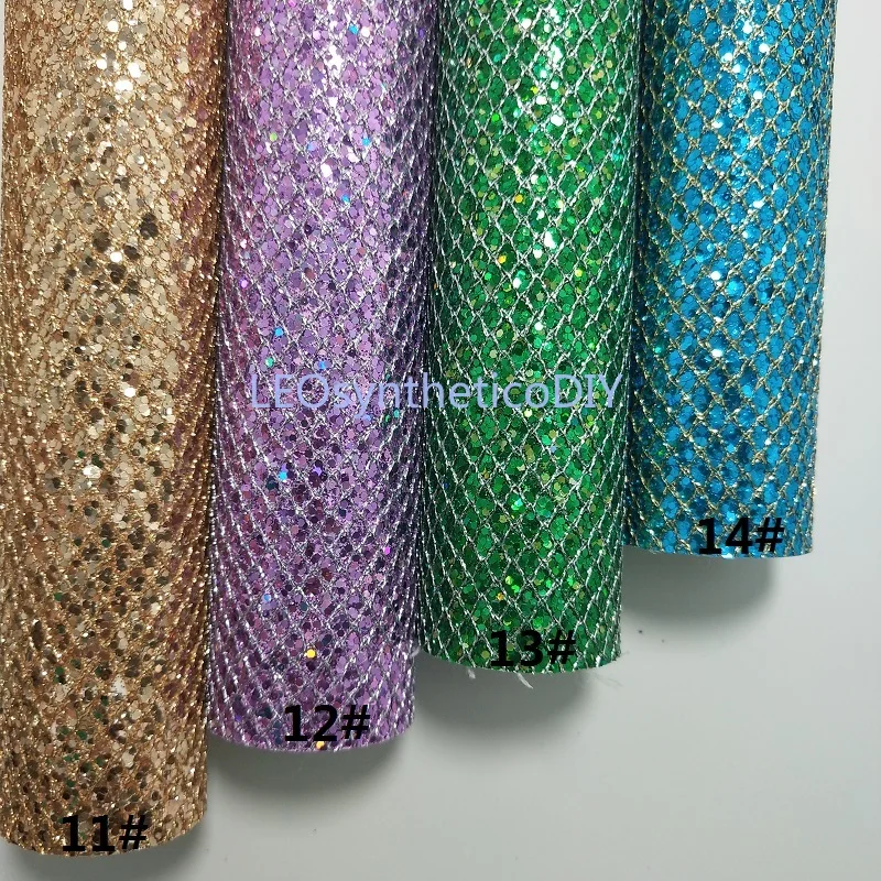 1 шт. 21 х29 см синтетический Letaher Cuero синтетическая сетчатая блестящая кожа для