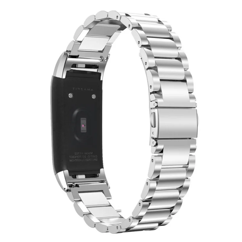 SIKAI браслет из нержавеющей стали для Amazfit Cor ремешок заменен Cor ремешок для Xiaomi Huami Midong Amazfit Cor браслет - Цвет: Серебристый