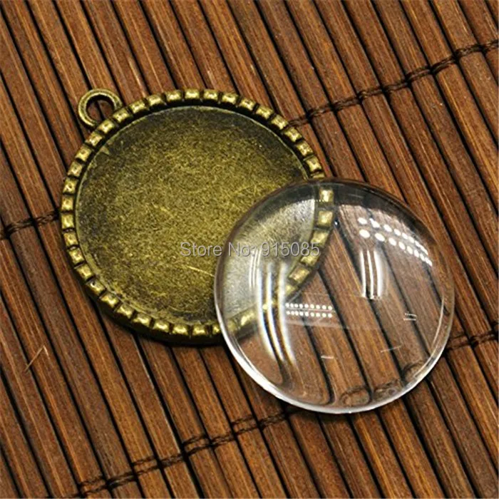 10 наборов Набор подвесок Древо жизни старинная бронзовая Камея Безель со стеклом