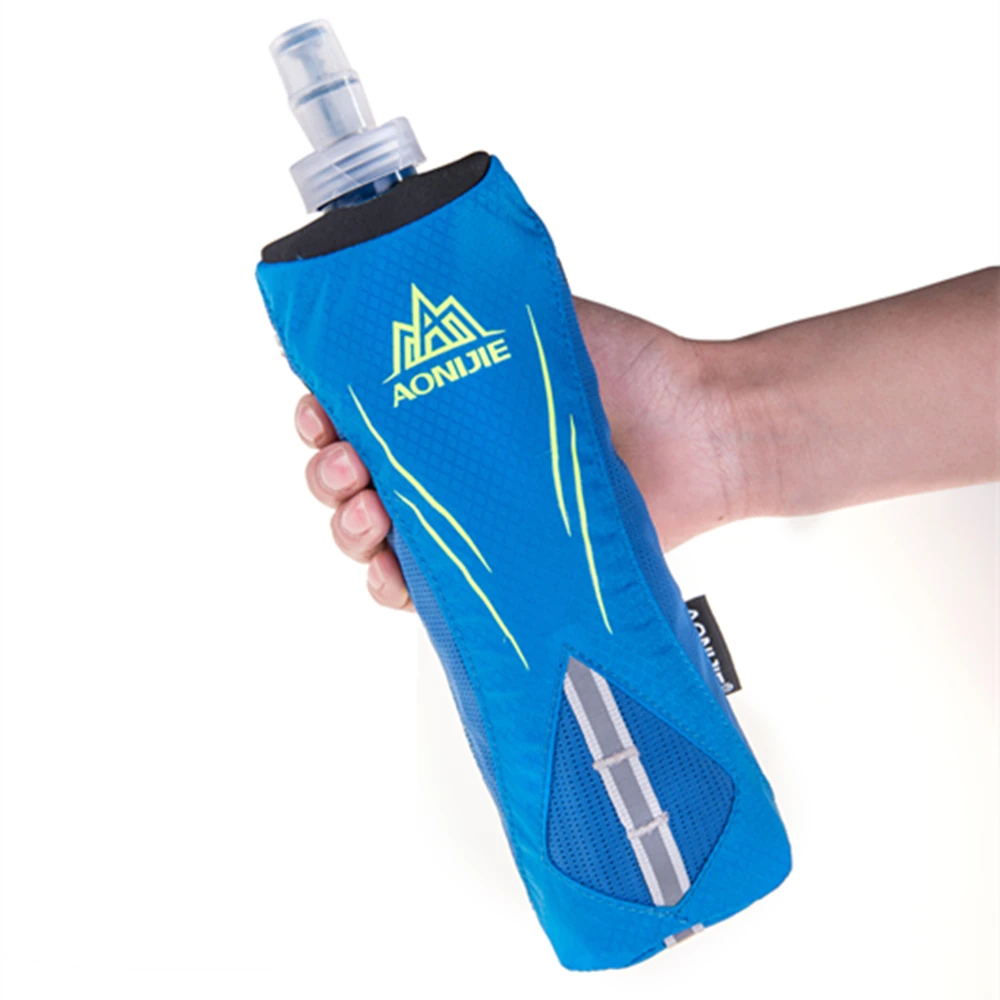 

AONIJIE E908 Handheld Hydration Running Pack Marathon Running Hand Hold Kettle Bag With 500ml Collapsible TPU Soft Bottle