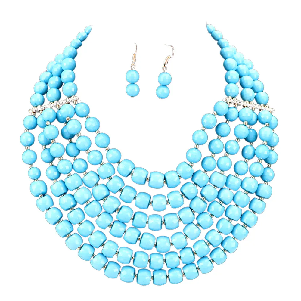 Женские африканские бусы ювелирные наборы вечерние свадебные аксессуары набор