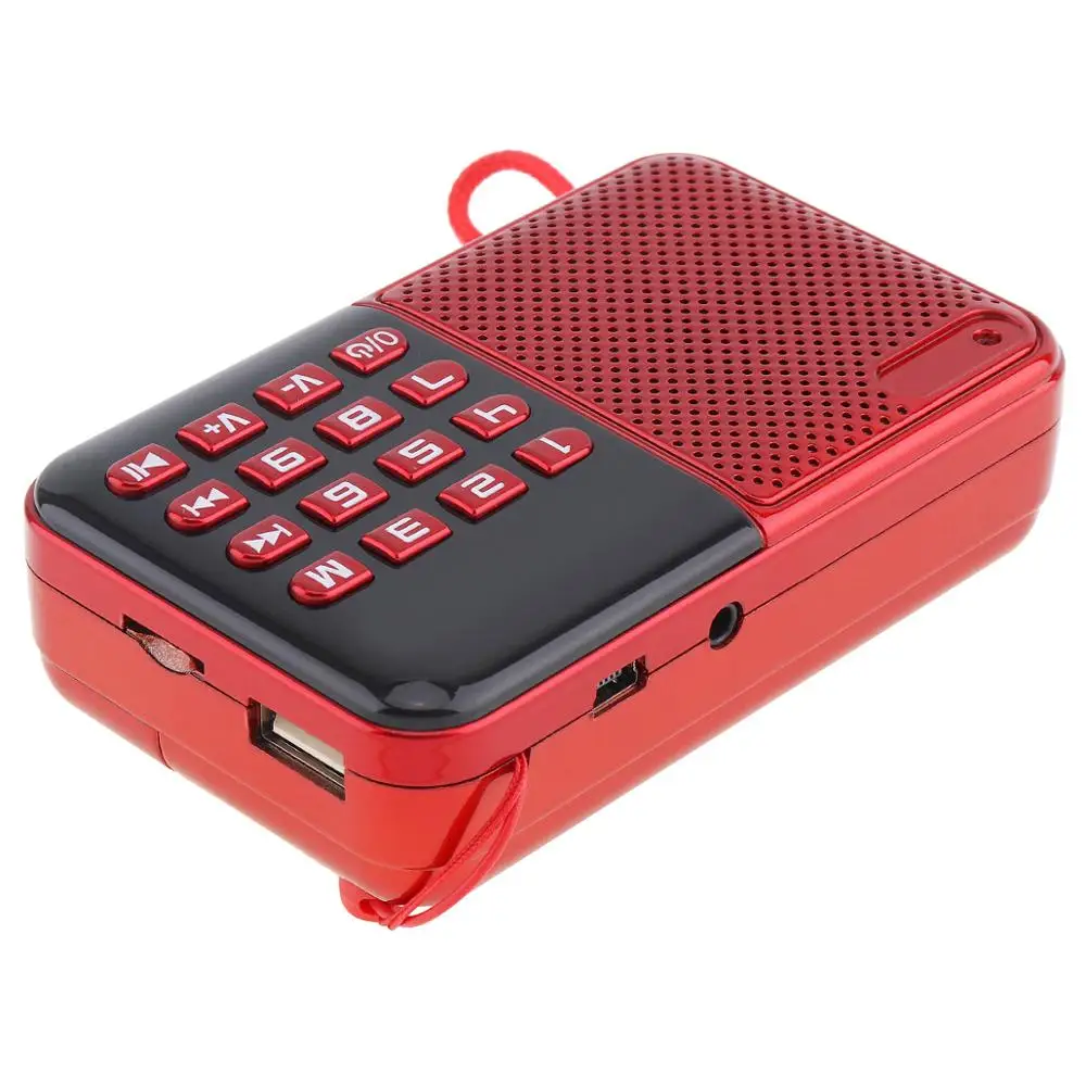 Портативный mp3 плеер E16 портативная мини стереоколонка с аудиокартой FM радио