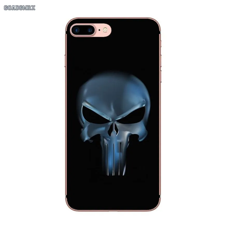 Прозрачные мягкие чехлы для Huawei P Smart P8 P9 P10 Lite Y6 Y7 Y9 Prime Pro 2017 2018 2019 Movie The Punisher Logo |