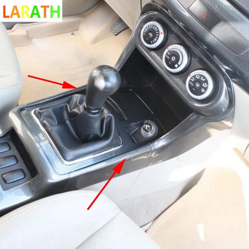Для Mitsubishi Lancer 2010 2011 2012 LHD ABS углеродное волокно рычаг переключения передач базовая