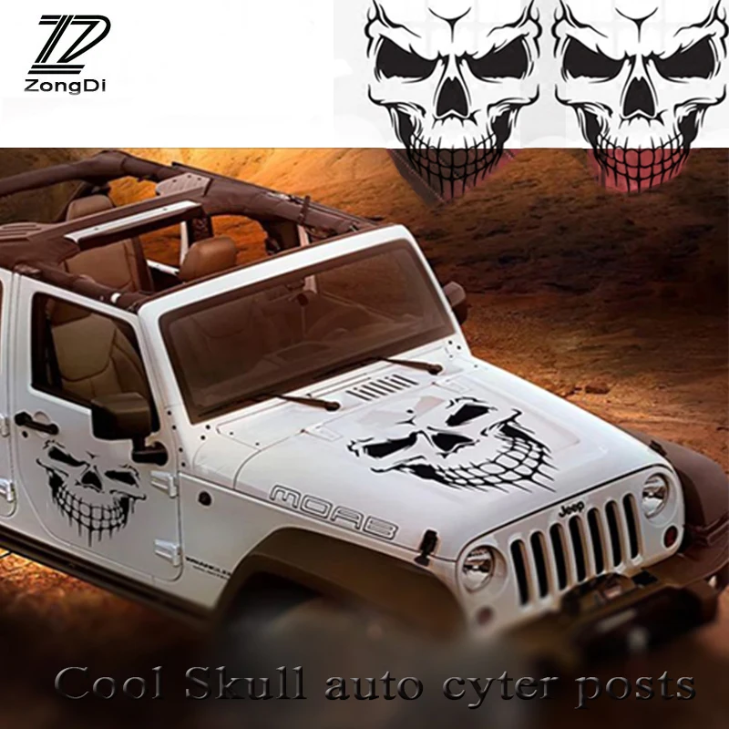 Светоотражающая Наклейка ZD Punisher Skull для Hyundai Tucson Solaris ix35 i30 Suzuki Swift Mitsubish ASX|Наклейки