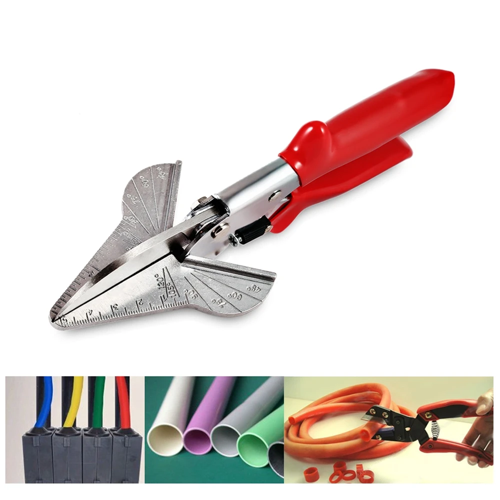

45-120 Deg Multi Angle Mitre Electric Automatic Trunking Scissor Wire Duct Cutter PVC PE Plastic Pipe Cutting Mitre Trim Cutter