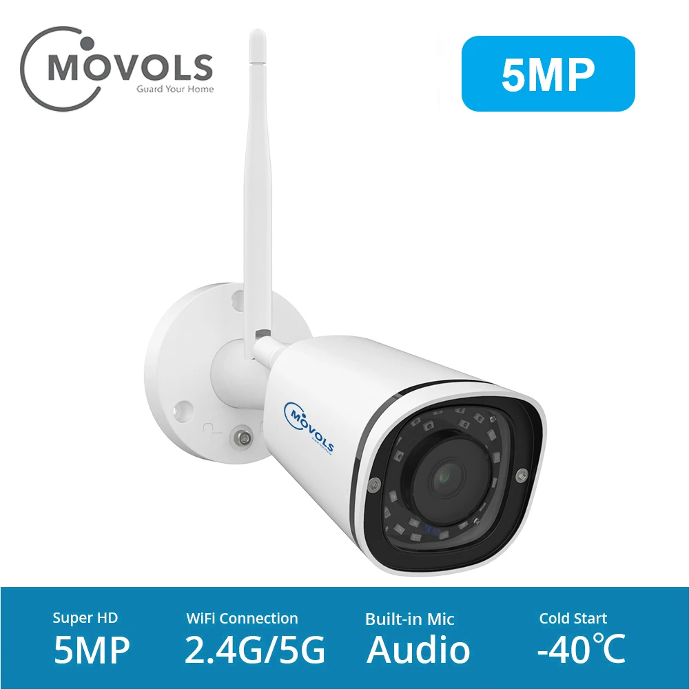 MOVOLS 5MP IP Камера Wi Fi на открытом воздухе POE Беспроводной 2 4G 5G камеры Wifi камера Onvif