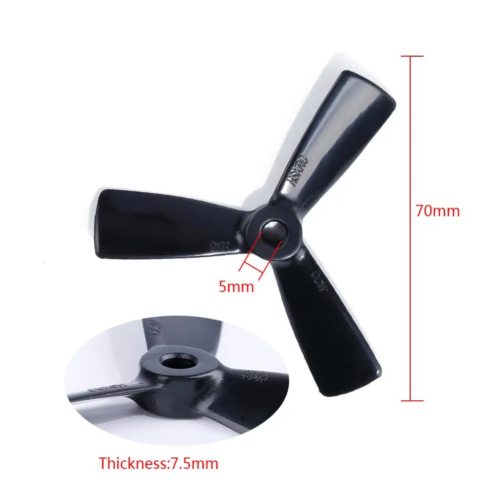 3045 3inch 3 blade/tri-blade CW/CCW Bullnose Propeller prop for FPV RC racing drone | Игрушки и хобби
