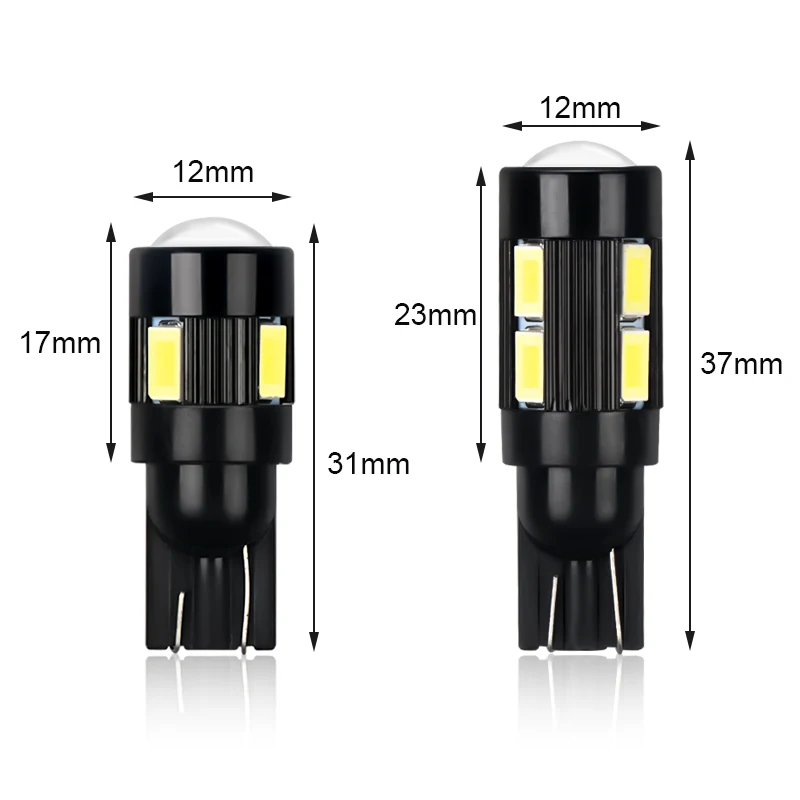 2Pcs Car T10 LED 194 W5W 5630 SMD Canbus Light Bulb No Error Parking Clearance Side Turn Signal White 12V | Автомобили и