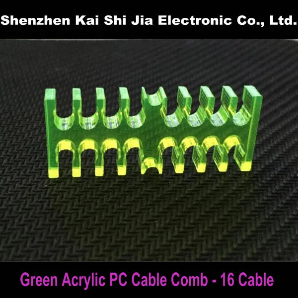 Новые зеленые акриловые гребни для кабелей 3 мм кабели 16 (8 + 8)|pc cable|cable for pccable pc |