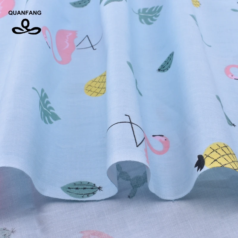QUAN FANG Twill хлопковая ткань с мультяшным рисунком для шитья своими руками детский