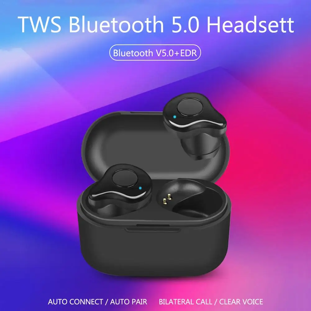 Bluetooth 5,0 гарнитура TWS беспроводные наушники-вкладыши мини, стерео HD вызов наушники с зарядным чехлом Bluetooth наушники