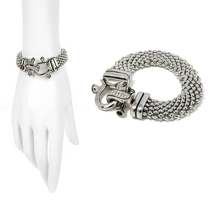 Женский браслет с шармом роскошный из нержавеющей стали|pulseira feminina|bracelet designerdesigner