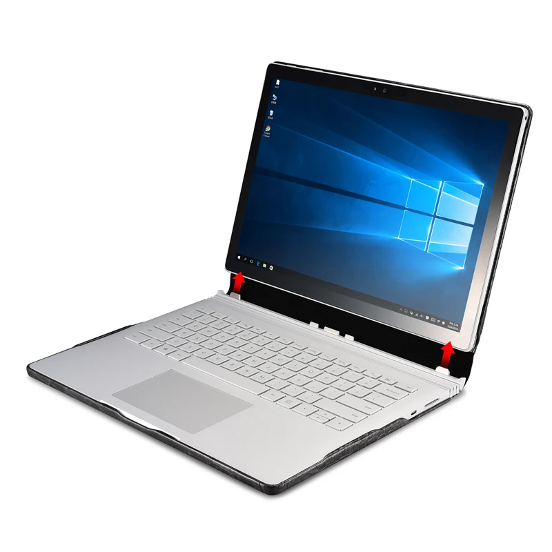 Icarer крокодиловый Чехол для Microsoft Surface Book 2 13 5 дюймов 2018 Натуральная кожа Корова