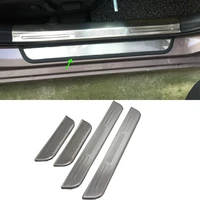 car accessories interior stainless steel rear outer door sill scuff plate threshold plate cover for hyundai elantra 2018