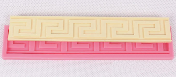 Luyou DIY длинный красивый узор Fondant (сахарная) силиконовая для шоколада выпечки