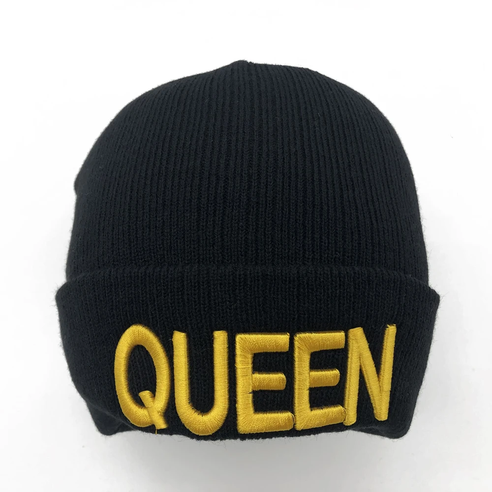 KING QUEEN, зимние шапки для женщин, Новые Вязаные шапки, одноцветные милые шапки для девочек, осенние женские шапки, теплые шапки, женские повседневные Шапки