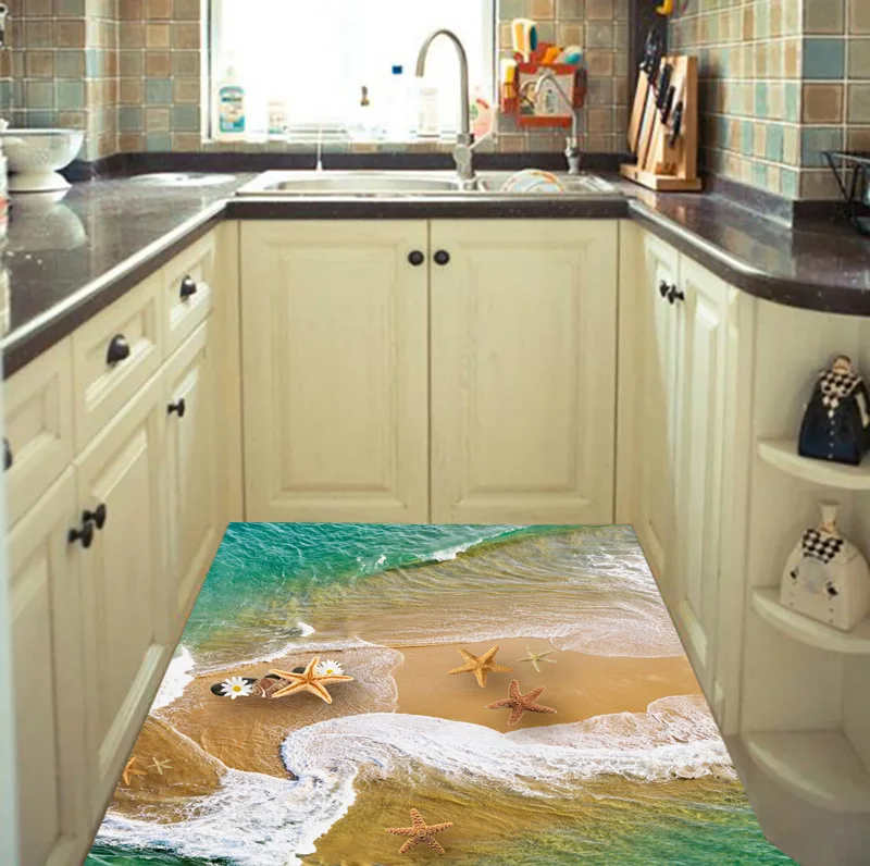 3d фотообои наклейки на стену домашний декор летние Наклейки стены морская звезда