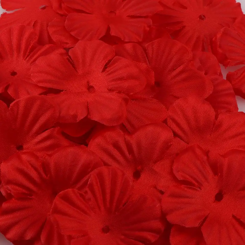 red 300 шт Искусственные шелковые цветочные лепестки для свадьбы Вечерние Цветочные украшения прохода бегунов цветок девушка подбрасывая украшение стола мульти-использование - Цвет: red
