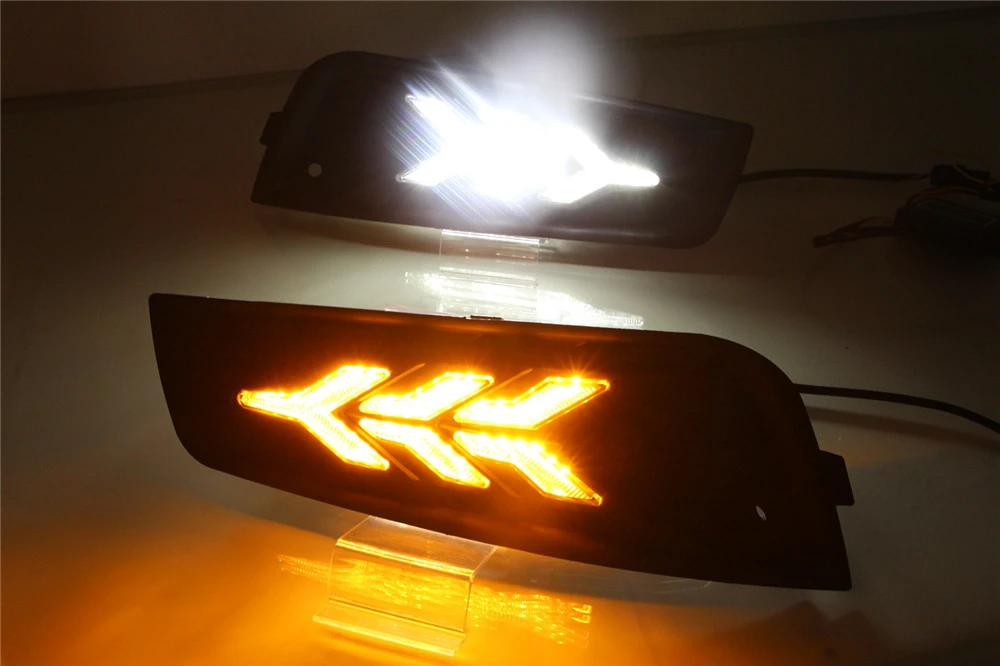 Cscsnl 2 шт. для chevrolet cruze 2009 2010 2011 2012 2013 DRL Дневной светильник колпак противотуманных фар с желтым сигналом поворота