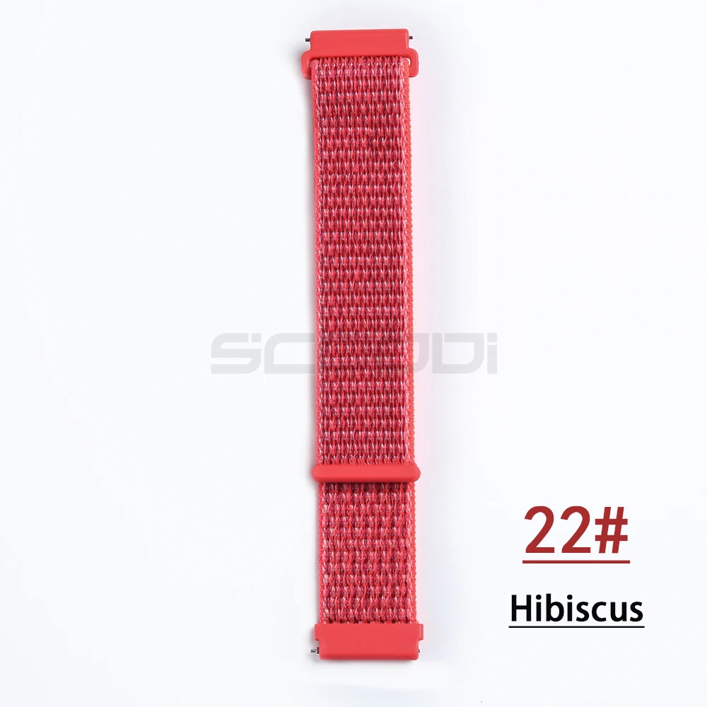 Hibiscus Нейлоновый тканый ремешок для Garmin vivoactive3 HR, Смарт-часы, носимый браслет на запястье для Garmin Forerunner 645, музыкальный ремешок для часов - Цвет: Hibiscus