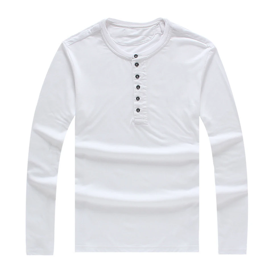 Мужская футболка с длинным рукавом 100% хлопок модная на осень весну лето о-вырезом