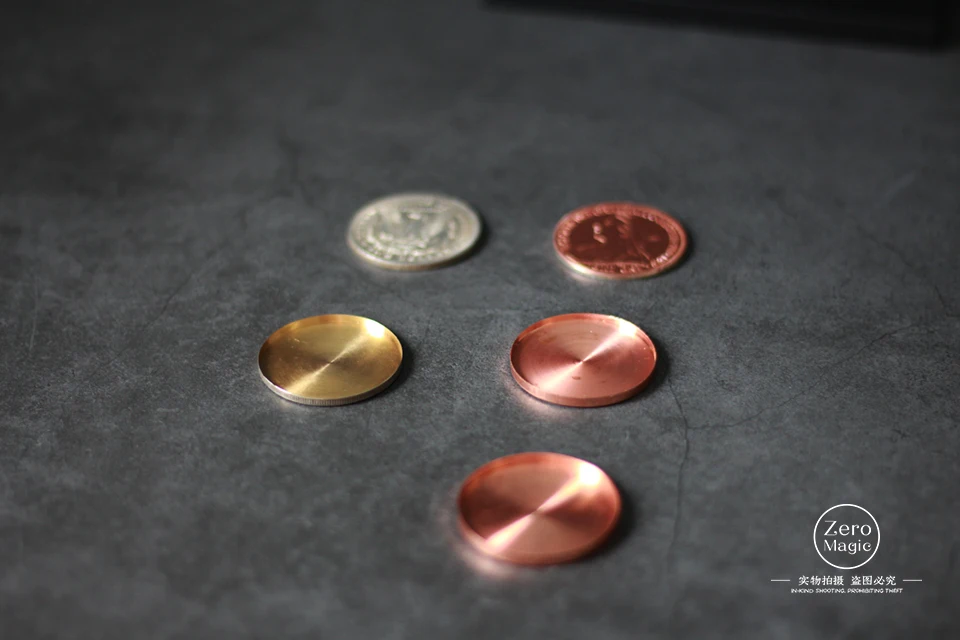 Прыгающие Волшебные трюки Моргана монеты Исчезающие магия магический волшебник