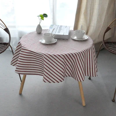 table cloths 5 Европейская скатерть в полоску, в горошек, хлопок и лен, крышка стола прямоугольная, элегантная, для дома, вечерние, свадебные украшения, скатерть - Цвет: table cloths 5
