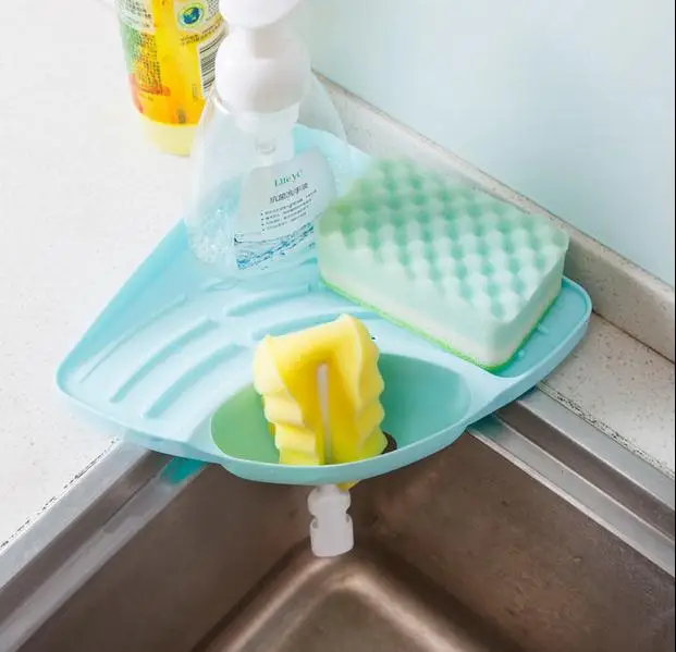 1 Шт. Кухонная Губка Треугольная Рейка С Присоски Слива Стойку