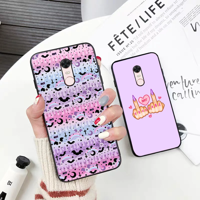 Lavaza Girly пастельных Witchth роскошный силиконовый чехол для телефона Xiaomi Redmi 4A 4X 5 5A 6 6A 7