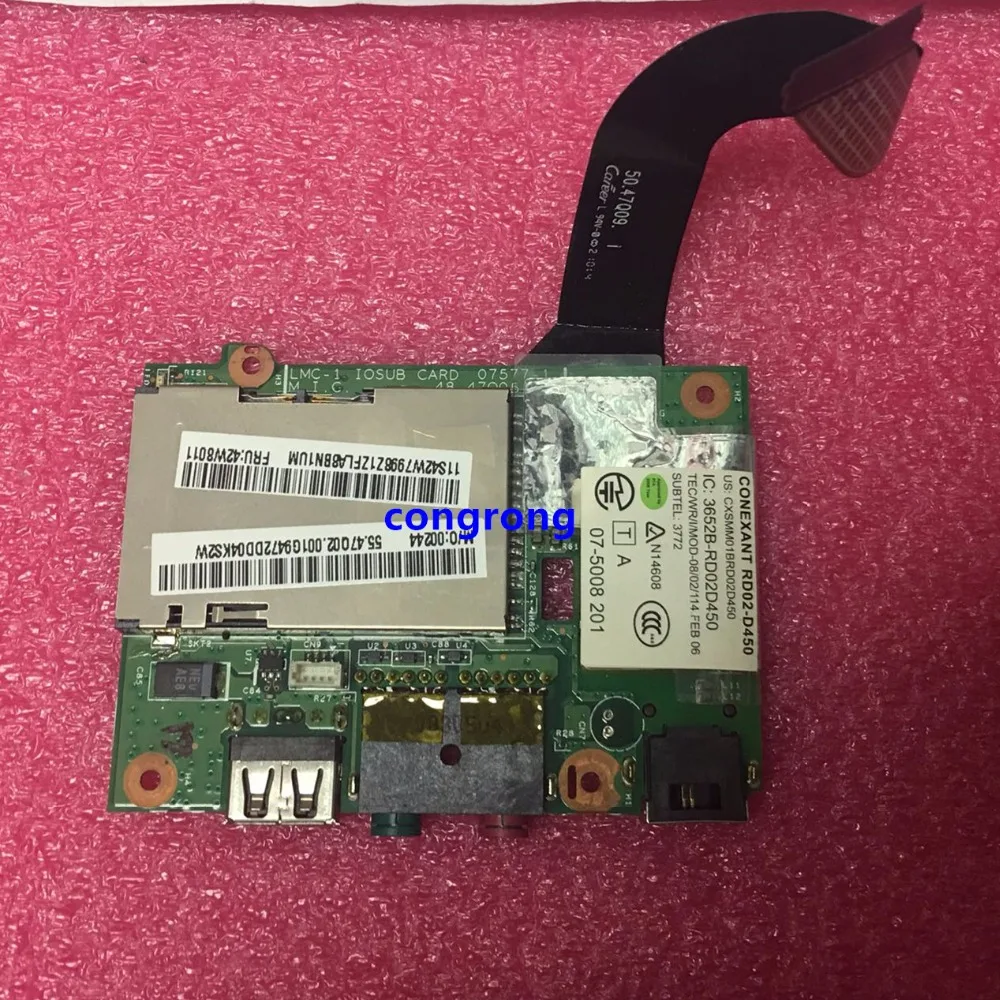 48.47Q14.011 50.47Q03.001 Для LENOVO USB плата для чтения аудиокарт X200 X201