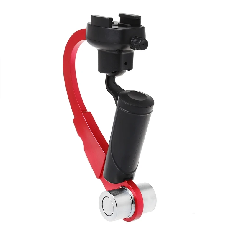 Red Мини Ручной Стабилизатор камеры видео Steadicam Gimbal для Gopro 5/6 xiaomi - Цвет: Red