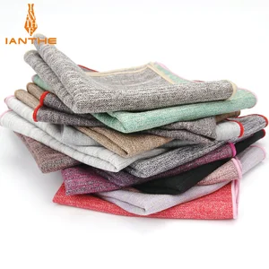 Носовой платок мужской из хлопка, однотонный, винтажный, 2018, полосатые носовые платки