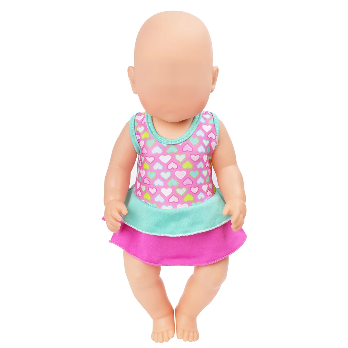 PellyBaby кукольные купальники с узором в виде сердца размер 43 см детские куклы для