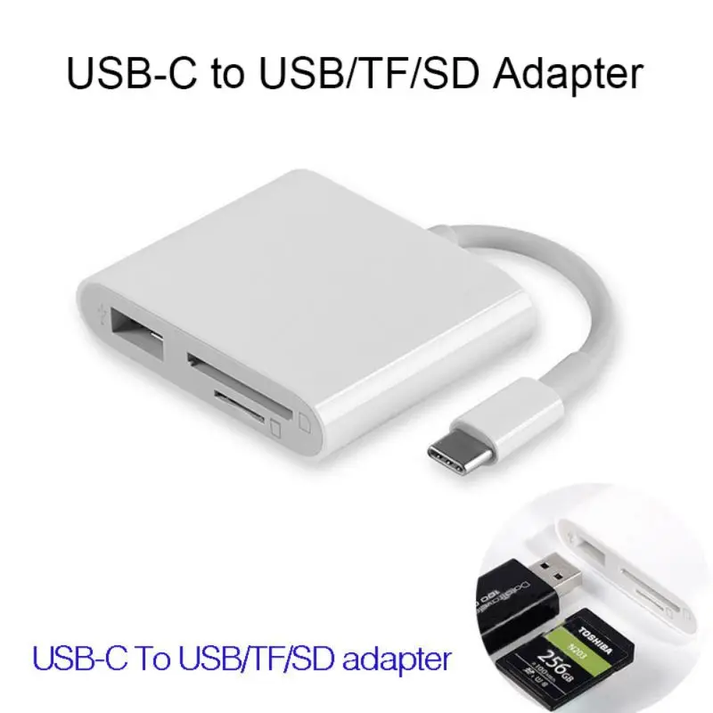 Универсальная плата расширения OTG адаптер камеры Тип c к SD TF кардридер конвертер