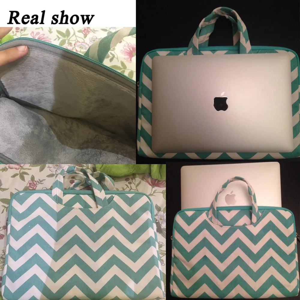 Mosiso Briefcase for Macbook 11 12 inch Women Chevron Laptop Sleeve Carrying Bag For air 13 Mac Pro 15 | Компьютеры и офис