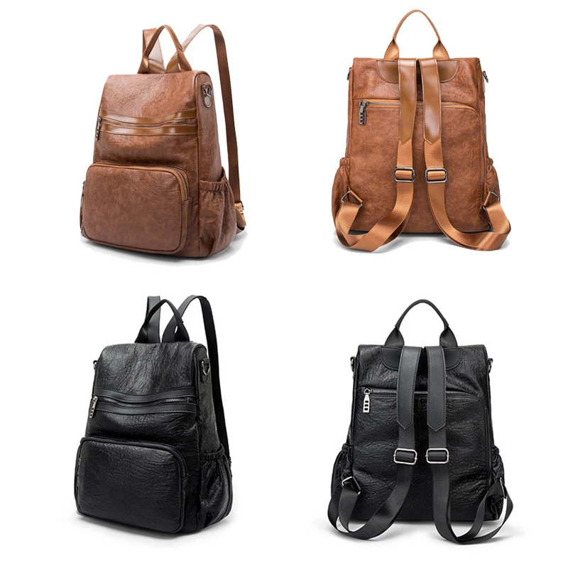 Большой Для женщин рюкзаки для девочек женский на молнии Мягкие Удобные сумки