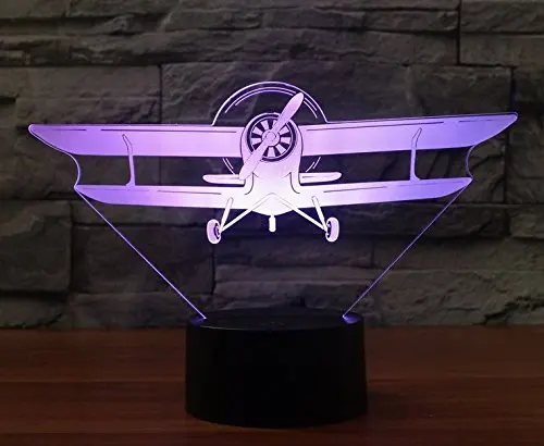 

Air Plane 3D Night Light Multicolored USB Power Home Decoration Lamp Best Gift Toy