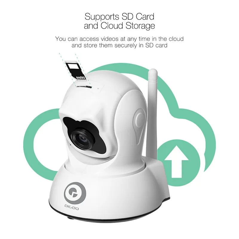 DIGOO DG-BM01, 720P HD, домашняя ip-камера безопасности, двухсторонняя аудио Беспроводная мини-камера, ночное видение, CCTV, WiFi камера, детский монитор