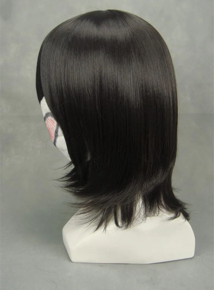 Bleach Kuchiki Rukia 40 см короткие кудрявые парики для косплея для женщин Женский костюм аниме вечерние синтетические волосы Рождественский подарок черный